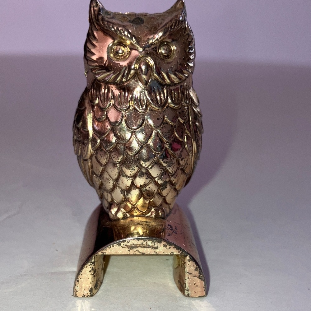 Brass‎ Owl Figurine 2”